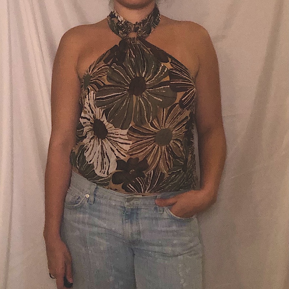 Y2K Rampage Floral Halter Top